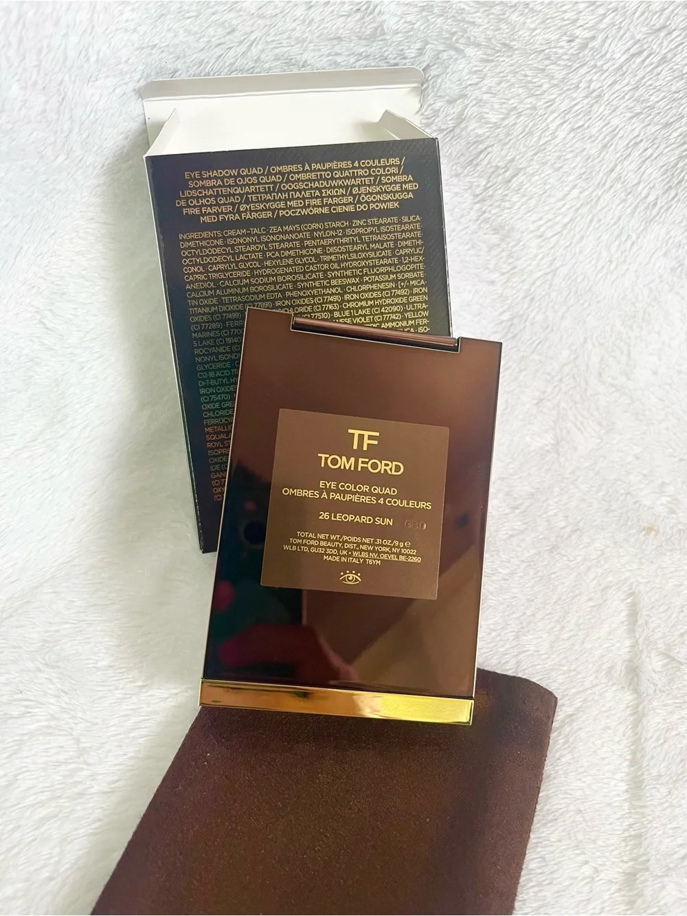 Tom Ford Eye Color Quad Eyeshadow Palette 26 Leopard Sun 0.31 Oz